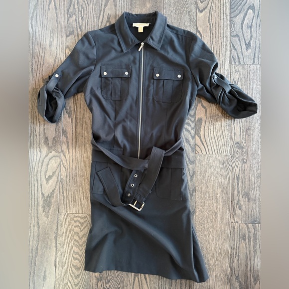 Michael Kors Dresses & Skirts - Michael Kors Black Zip-Up Dress